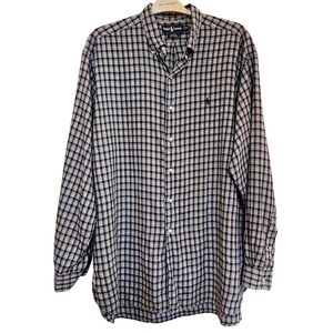 Ralph Lauren Mens XL Check Plaid Button Down Long Sleeve Shirt Casual